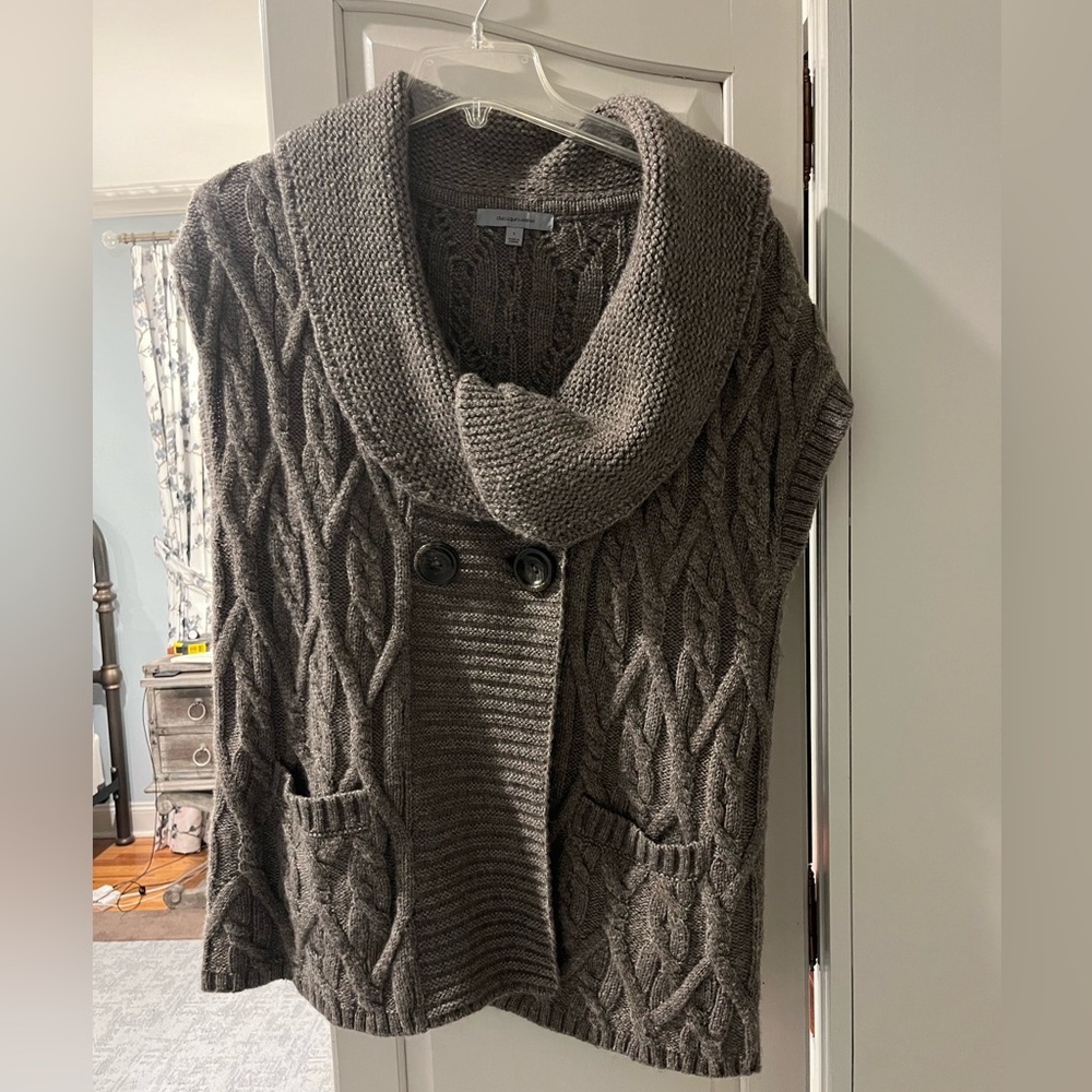 Grey Cable Knit Sweater